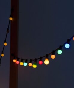 Αδιάβροχο φωτιστικό γιρλάντα 10m με 20 λάμπες RGB+Κίτρινο V-TAC – 7438