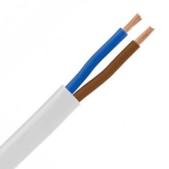 ΚΑΛΩΔΙΟ ΕΥΚΑΜΠΤΟ H05VV-F 2Χ1,5mm² ΛΕΥΚΟ (100m/roll) EUROLAMP – 150-13103