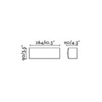 ANCORA DARK GREY WALL LAMP 1 X E27 FARO – 74401