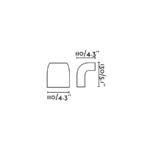 KLAMP DARK GREY WALL LAMP 1 X GU10 FARO – 74407