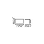 ELE DARK GREY WALL LAMP LED 6W 3000K FARO – 74419