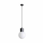 MOON DARK GREY PENDANT LAMP 1XE27 FARO – 74427C-01