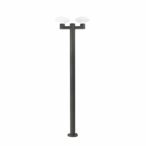BLUBS DARK GREY LAMPPOST 2XE27 FARO – 74435F2-03