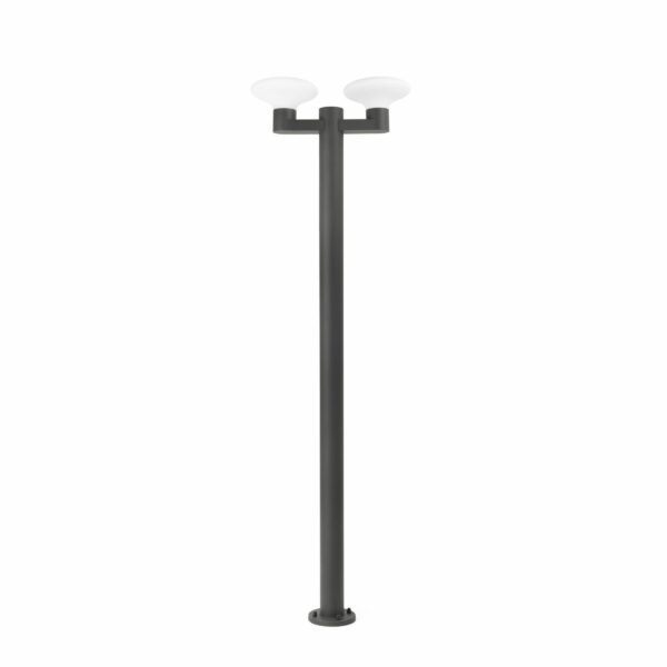 BLUBS DARK GREY LAMPPOST 2XE27 FARO – 74435F2-03
