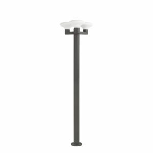 BLUBS DARK GREY LAMPPOST 3XE27 MAX FARO – 74436F3-03