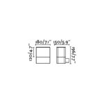 DATNA DARK GREY WALL LAMP 1 X E27 FARO – 74440