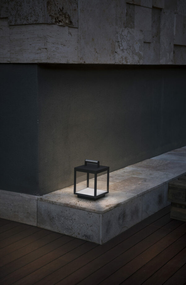 Faro Barcelona Φορητό Επαναφορτζόμενο Φωτιστικό LED Kerala  Σκούρo Γκρι  – 74454