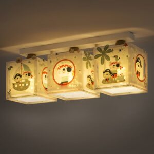 The Pirates τρίφωτο παιδικό φωτιστικό οροφής Ango – 74553