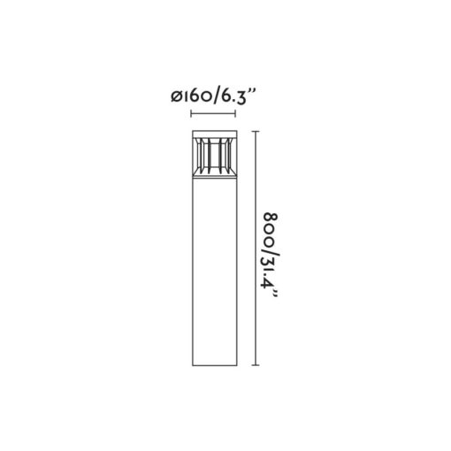 SCREEN BEACON LAMP 4000K CRI90 HE ASYM DALI 100-24 FARO – 751122D