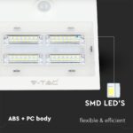 LED φωτιστικό V-TAC με SMD LEDs, σώμα ABS+PC, ευέλικτο και αποδοτικό για εσωτερική χρήση.