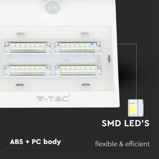 LED φωτιστικό V-TAC με SMD LEDs, σώμα ABS+PC, ευέλικτο και αποδοτικό για εσωτερική χρήση.