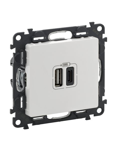 VALENA LIFE ΠΡ 2ΧUSB ΦΟΡΤ A&C 3000MA WHITE LEGRAND – 753106