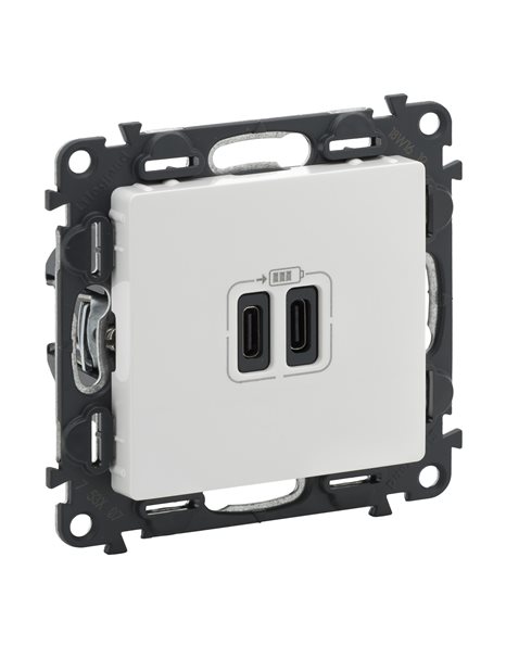 VALENA LIFE ΠΡ 2ΧUSB ΦΟΡΤ ΤΥΠΟΥ C 3000MA WHITE LEGRAND – 753107