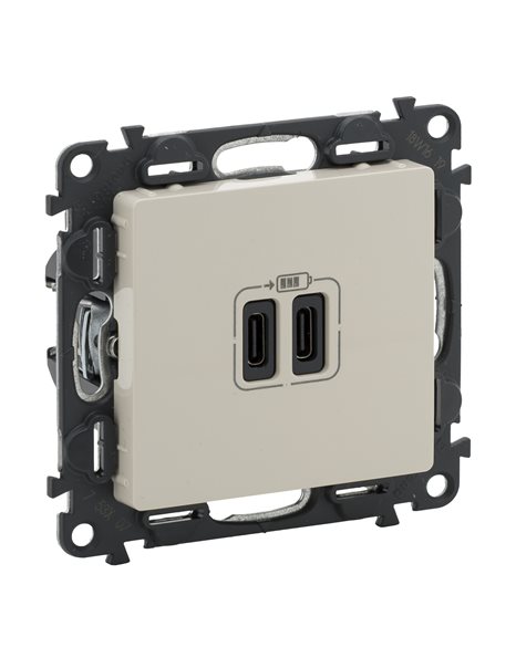 VALENA LIFE ΠΡ 2ΧUSB ΦΟΡΤ ΤΥΠΟΥ C 3000MA IVORY LEGRAND – 753207