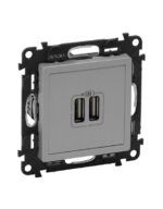 VALENA LIFE ΠΡ 2ΧUSB ΦΟΡΤ 1500MA ALUM LEGRAND – 753312