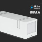 Φωτιστικό Τοίχου 2xGU10 Τετράγωνο V-TAC Λευκό IP44 – 7543