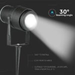 Φωτιστικό Κήπου Καρφί LED 12W Μαύρο V-TAC Αδιάβροχο IP65 Πράσινο – 7546