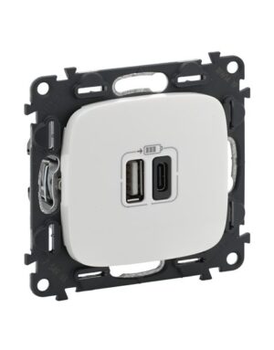 VALENA ALLURE ΠΡ 2ΧUSB ΦΟΡΤ A&C 3000MA WHITE LEGRAND – 754965