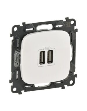VALENA ALLURE ΠΡ 2ΧUSB ΦΟΡΤ 1500MA WHITE LEGRAND – 754995