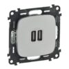 VALENA ALLURE ΠΡ 2ΧUSB ΦΟΡΤ 1500MA ALUM LEGRAND – 754997