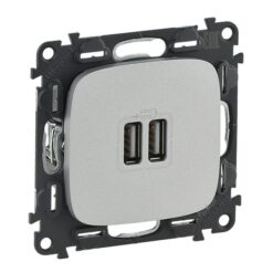 VALENA ALLURE ΠΡ 2ΧUSB ΦΟΡΤ 1500MA ALUM LEGRAND – 754997