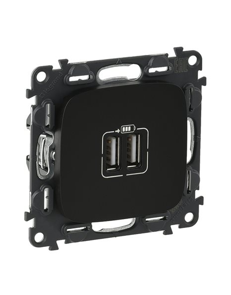 VALENA ALLURE ΠΡ 2ΧUSB ΦΟΡΤ 1500MA BLACK LEGRAND – 754998