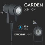 Φωτιστικό Κήπου Καρφί LED 12W Γκρι V-TAC Αδιάβροχο IP65 Πράσινο – 7552