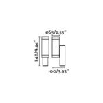 STEPS WHITE WALL LAMP GU10 FARO – 75500