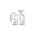 STEPS WHITE WALL LAMP DOBLE GU10 FARO – 75502