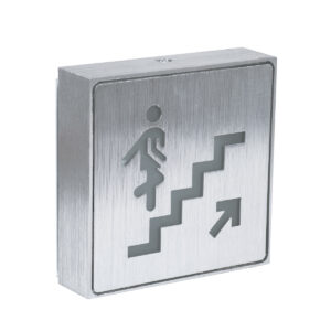 GloboStar® SENSATI 75659 Φωτιστικό Τοίχου Ένδειξης STAIRS UP ARROW LED 1W AC 220-240V IP20 – Σώμα Αλουμινίου – Μ11 x Π11 x Υ3cm – Πράσινο
