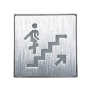 GloboStar® SENSATI 75659 Φωτιστικό Τοίχου Ένδειξης STAIRS UP ARROW LED 1W AC 220-240V IP20 – Σώμα Αλουμινίου – Μ11 x Π11 x Υ3cm – Πράσινο