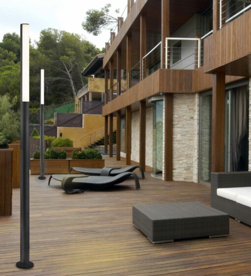 BERET-3 DARK GREY POST LAMP LED 16W 4000K         FARO – 75524