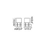 TRAM WHITE WALL LAMP 1 X E27 FARO – 75533