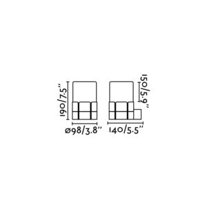 TRAM WHITE WALL LAMP 1 X E27 FARO – 75533