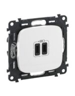 VALENA ALLURE ΠΡ 2ΧUSB ΦΟΡΤ ΤΥΠ C 3000MA WHITE LEGRAND – 755345