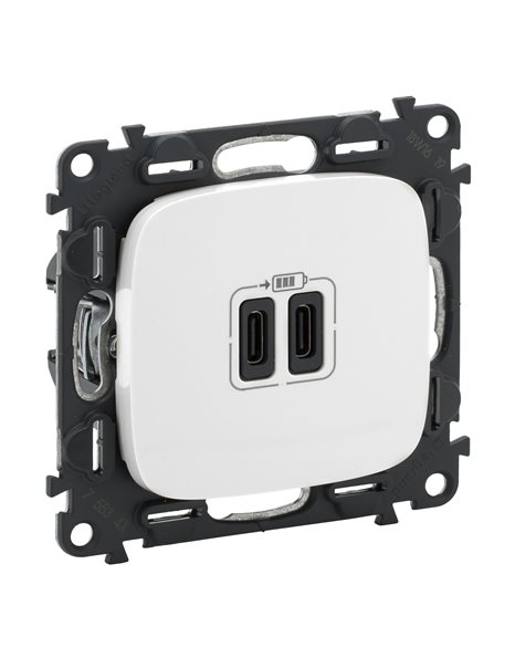 VALENA ALLURE ΠΡ 2ΧUSB ΦΟΡΤ ΤΥΠ C 3000MA WHITE LEGRAND – 755345