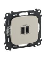 VALENA ALLURE ΠΡ 2ΧUSB ΦΟΡΤ ΤΥΠ C 3000MA IVORY LEGRAND – 755346