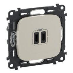 VALENA ALLURE ΠΡ 2ΧUSB ΦΟΡΤ ΤΥΠ C 3000MA IVORY LEGRAND – 755346