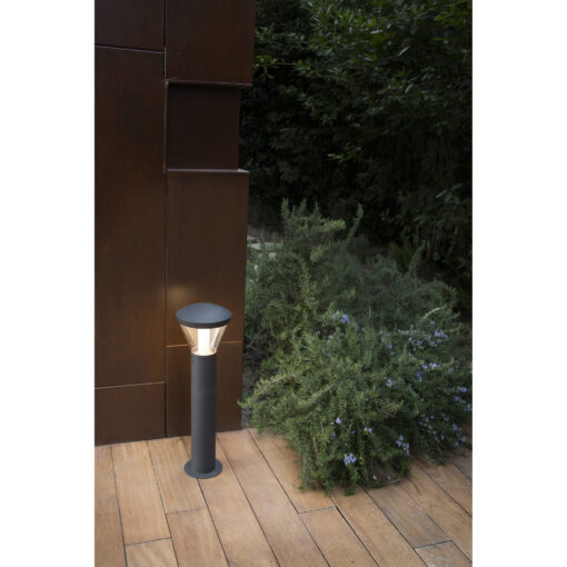 Φωτιστικό Κολωνάκι 62.5CM IP65 Κήπου SHELBY 10W 3000K 600Lm Σκούρο Γκρι FARO – 75538