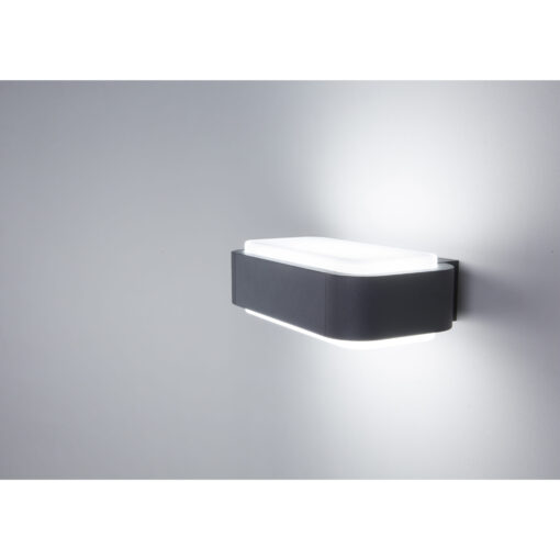 Φωτιστικό Τοίχου IP55 STICKER Σκούρο Γκρι LED 10W 3000K 623Lm FARO – 75540