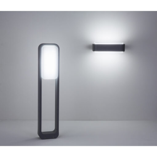 Φωτιστικό Τοίχου IP55 STICKER Σκούρο Γκρι LED 10W 3000K 623Lm FARO – 75540