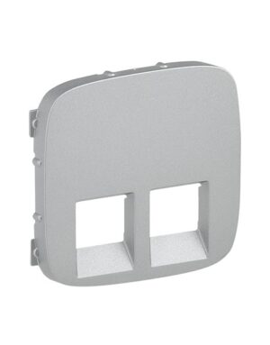 VALENA ALLURE ΠΛΑΚ 2ΧRJ11/RJ45 ALUM LEGRAND – 755427