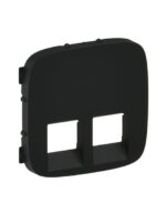 VALENA ALLURE ΠΛΑΚ 2ΧRJ11/RJ45 BLACK LEGRAND – 755428