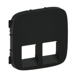 VALENA ALLURE ΠΛΑΚ 2ΧRJ11/RJ45 BLACK LEGRAND – 755428