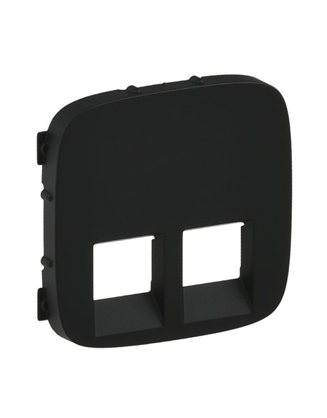 VALENA ALLURE ΠΛΑΚ 2ΧRJ11/RJ45 BLACK LEGRAND – 755428