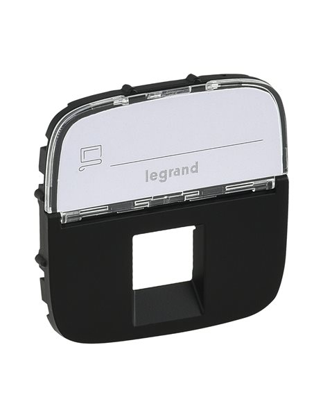 VALENA ALLURE ΠΛΑΚ RJ45 ΕΤΙΚ BLACK LEGRAND – 755478