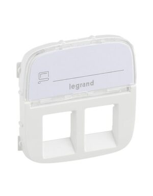 VALENA ALLURE ΠΛΑΚ 2XRJ45 ΕΤΙΚ WHITE LEGRAND – 755485