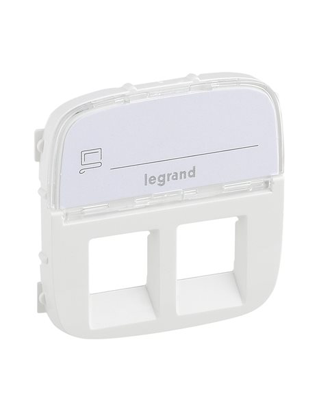 VALENA ALLURE ΠΛΑΚ 2XRJ45 ΕΤΙΚ WHITE LEGRAND – 755485