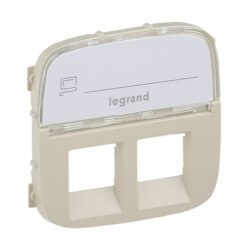 VALENA ALLURE ΠΛΑΚ 2XRJ45 ΕΤΙΚ IVORY LEGRAND – 755486