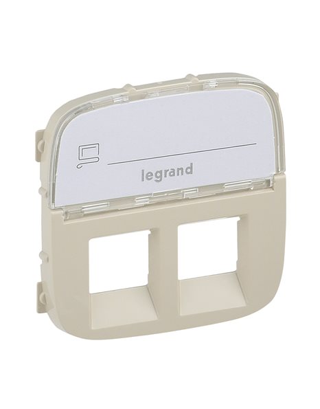 VALENA ALLURE ΠΛΑΚ 2XRJ45 ΕΤΙΚ IVORY LEGRAND – 755486
